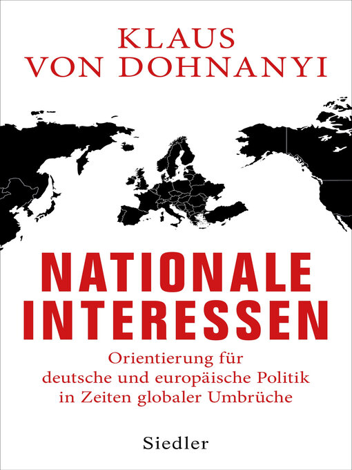 Titeldetails für Nationale Interessen nach Klaus von Dohnanyi - Warteliste